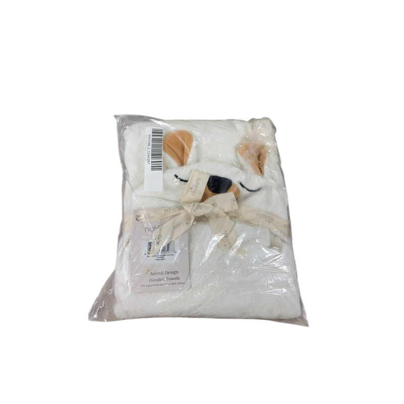 Natemia Animal Hooded Towel, White Bear
