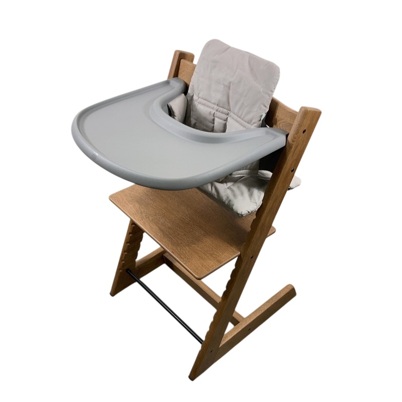 Stokke Tripp Trapp Complete High Chair, Oak Brown, Icon Grey, 2
