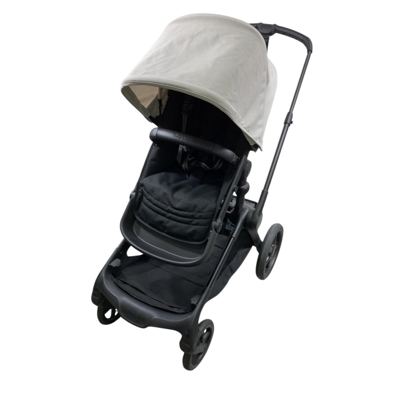 Bugaboo Kangaroo Single To Double Stroller, 2024, Black, Midnight Black, Misty White