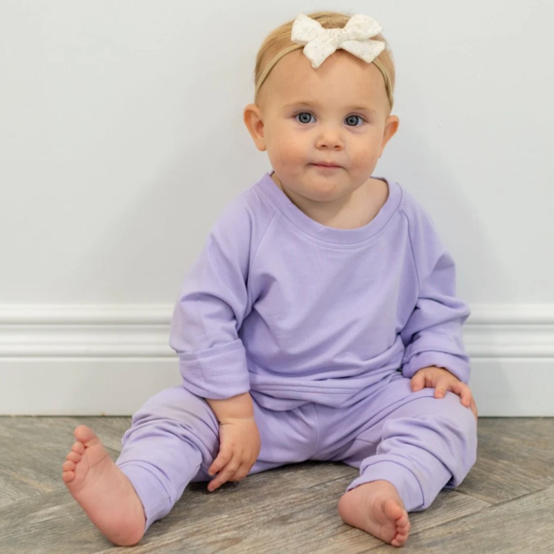 Crew Neck Jogger Set - Orchid Petal