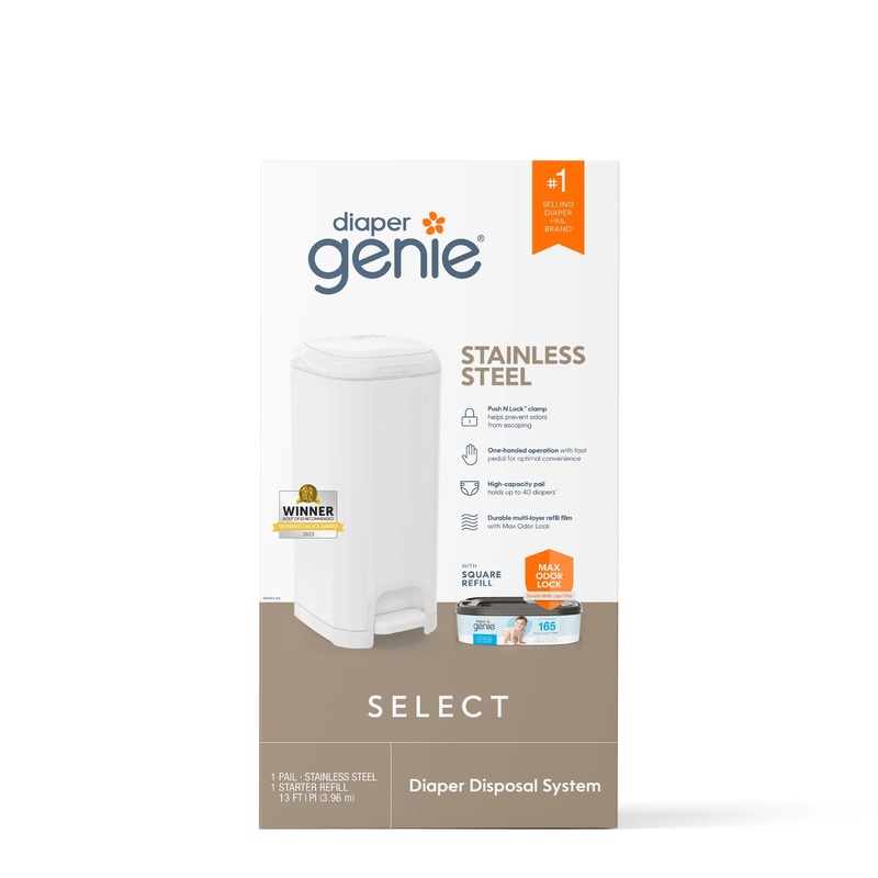 Diaper Genie Select Pail -  With Starter Refill