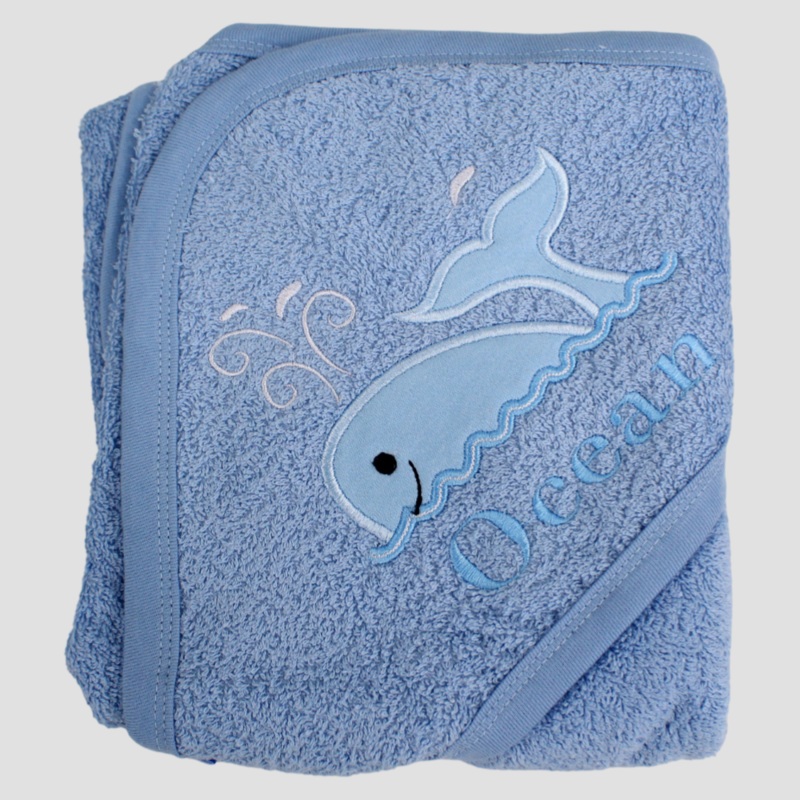 Ocean Blue Baby Hooded Towel