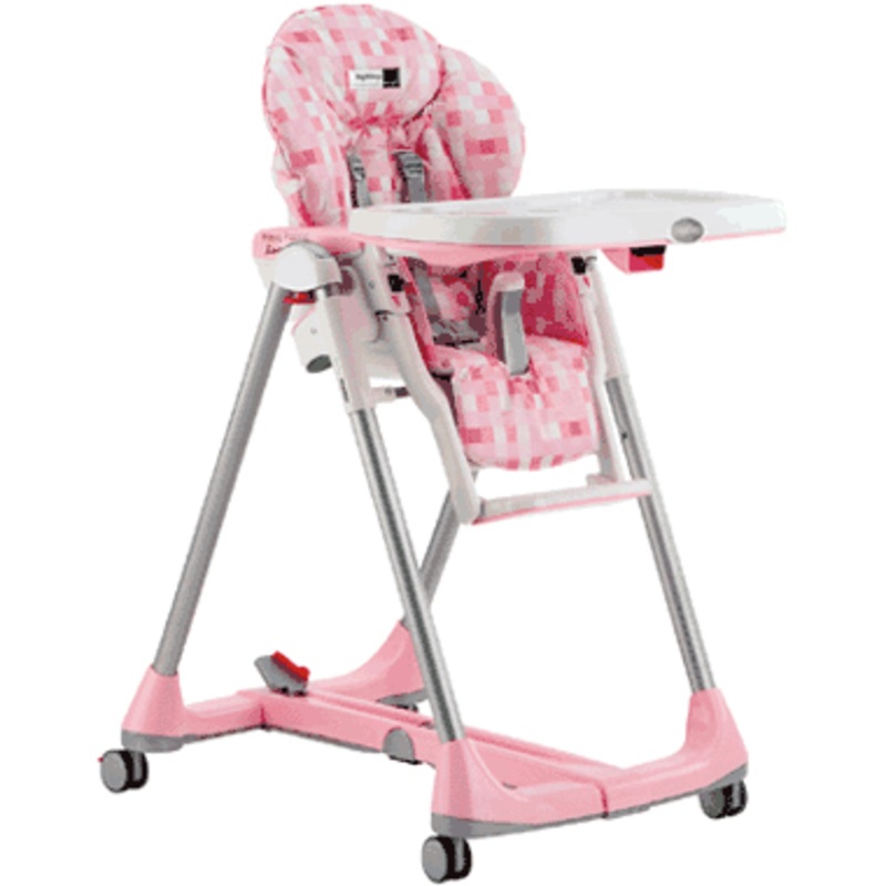 Peg Perego Prima Pappa Diner High Chair 2006 Pink Cube