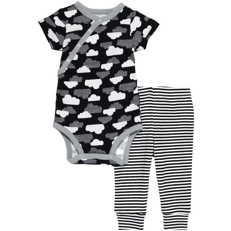 Skip Hop Star-Struck Short Sleeve Bodysuit & Pant Set - Cloud (9 Months)