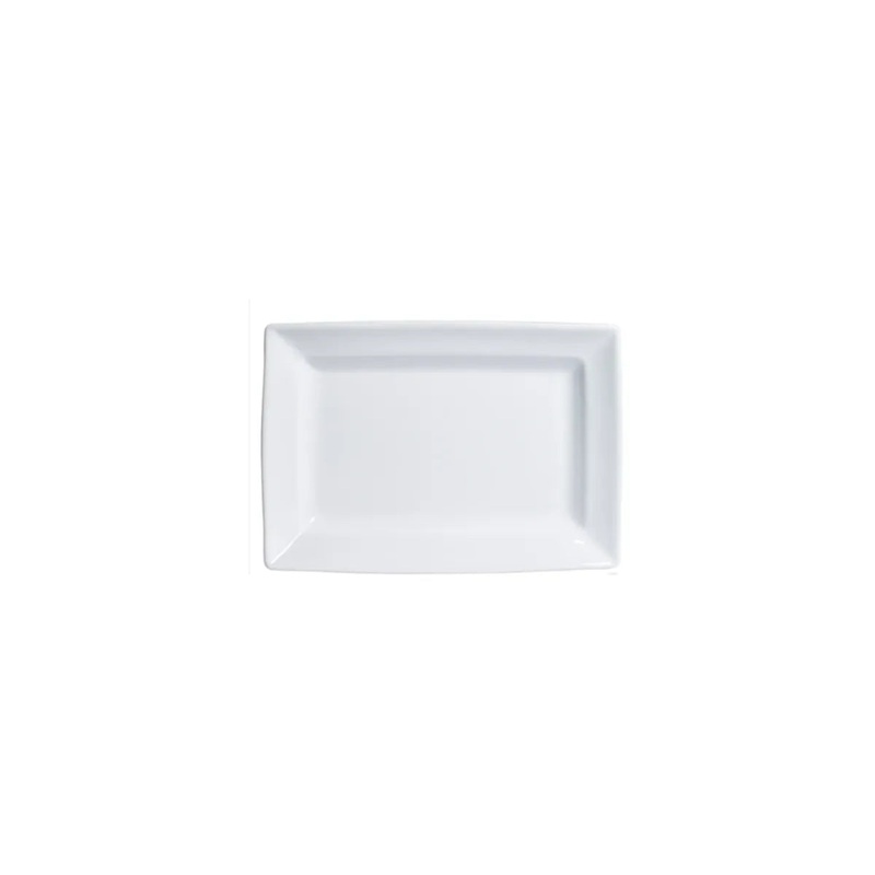 Rectangular White Plastic Plate