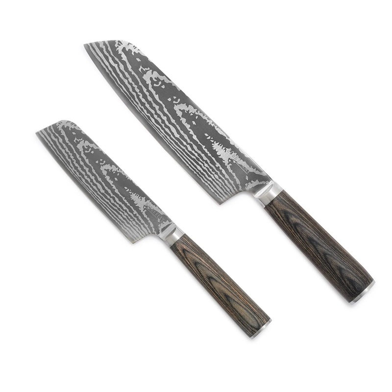 2pc Santoku Knife Set