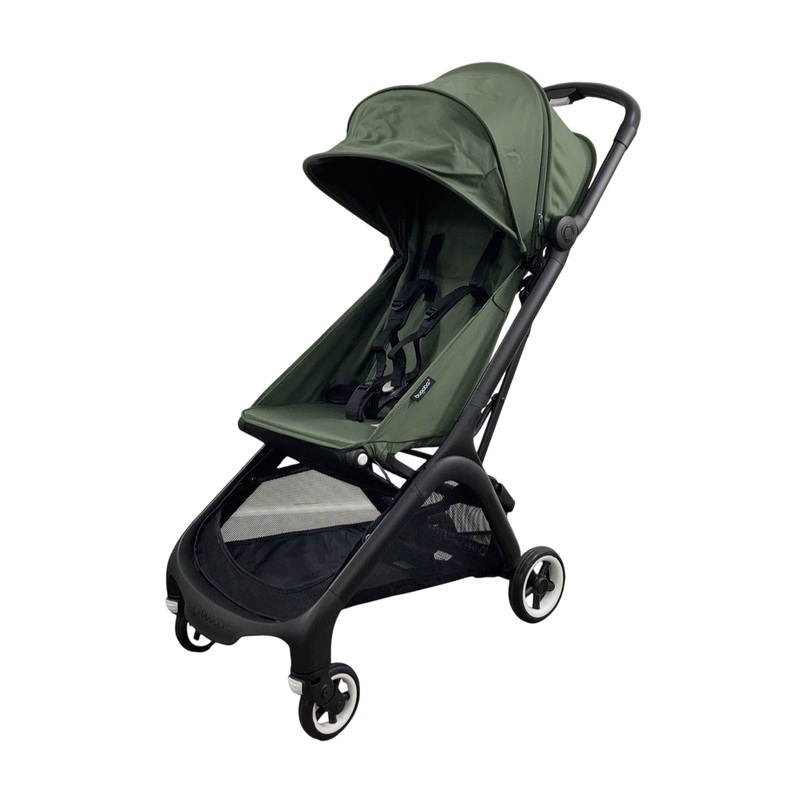 Bugaboo Butterfly Stroller, 2024, Black, Forest Green, Forest Green