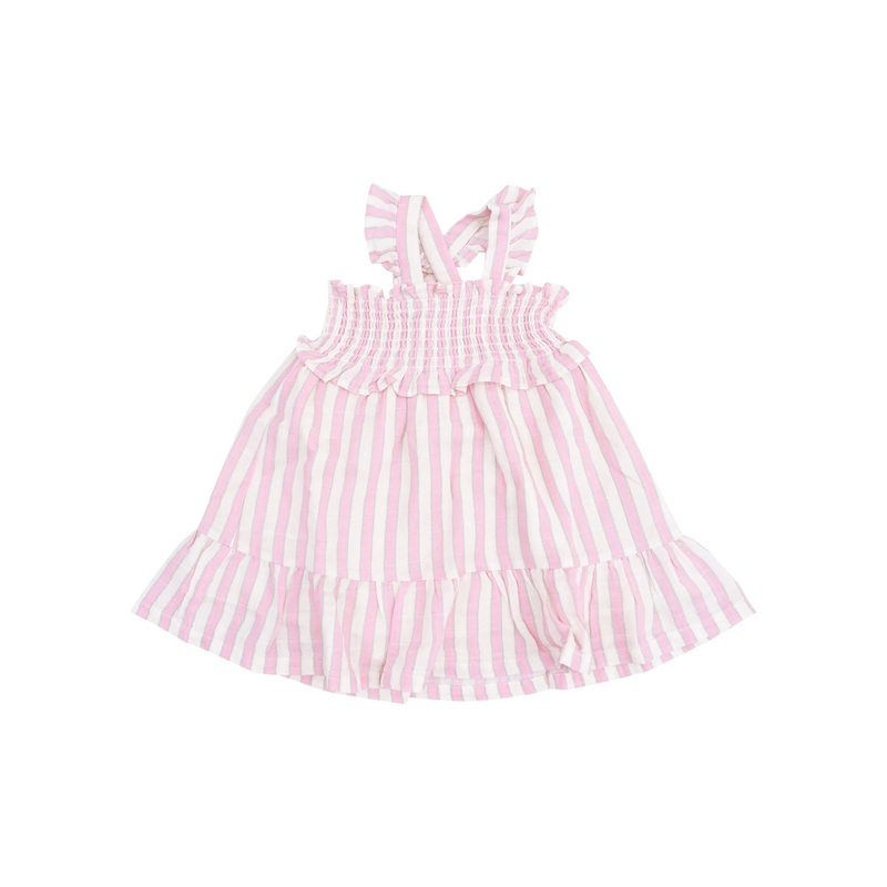 Candy Stripe Smocked Ruffle Sundress