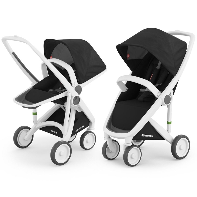 Greentom 2 in 1 Stroller - White/Black
