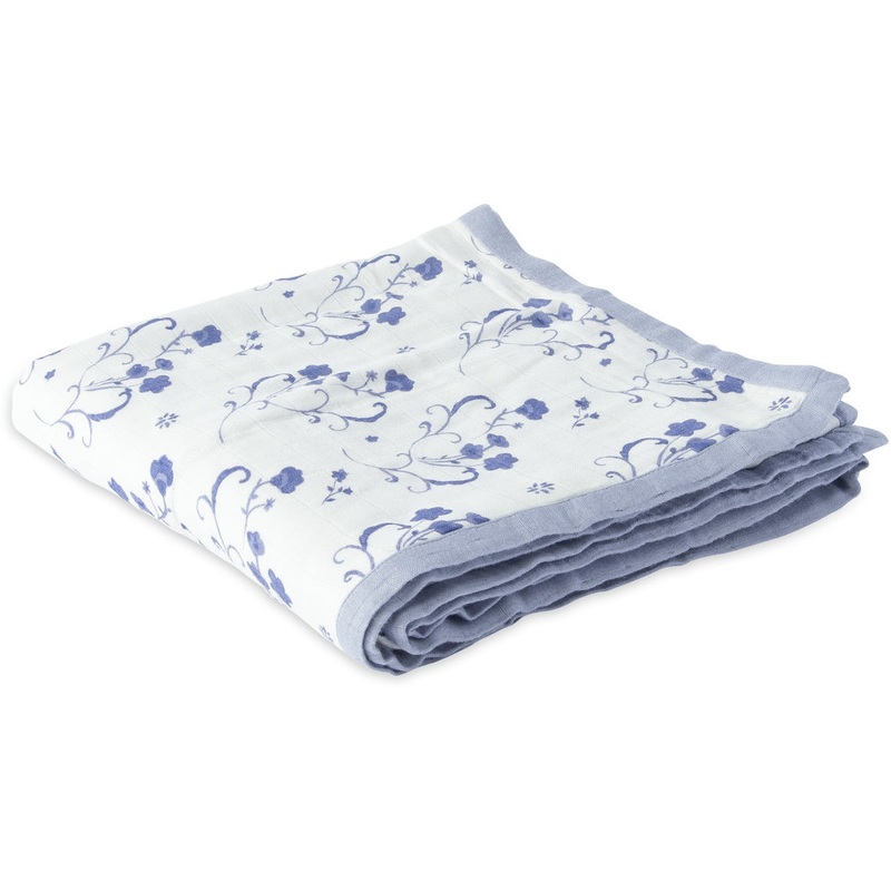 Little Unicorn Deluxe Muslin Quilt - Blue Porcelain