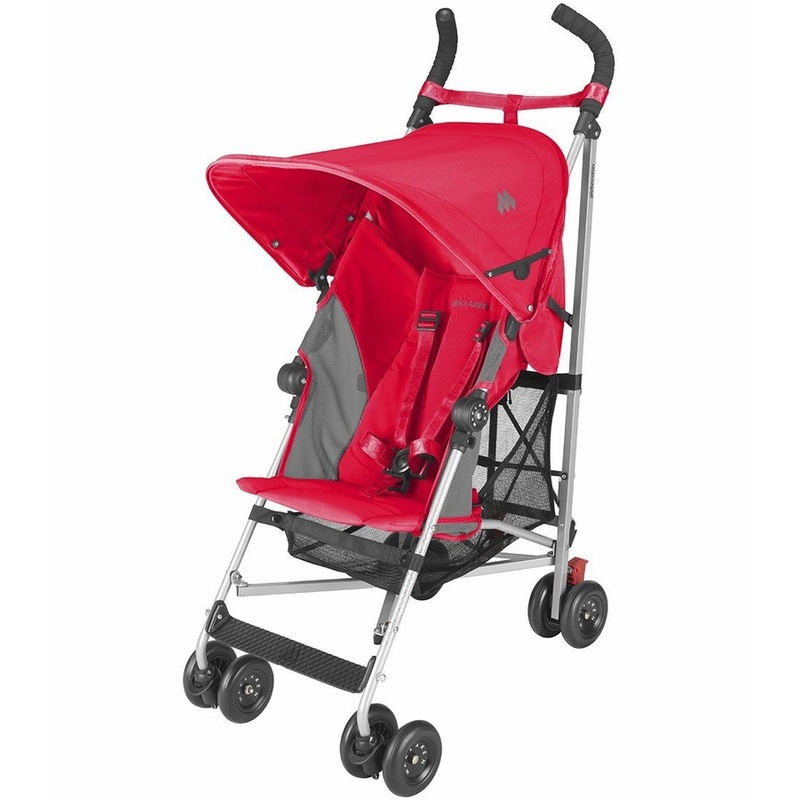 Maclaren Open Box Globetrotter Stroller - Scarlet/Charcoal