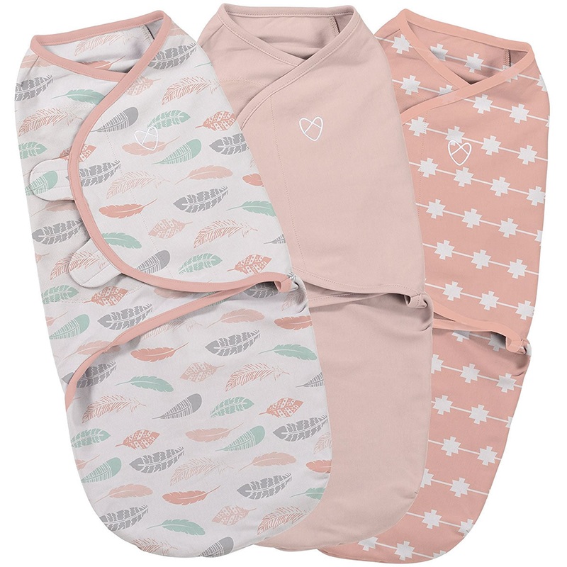 Summer Infant SwaddleMe Original Swaddle, 3-Pack, Small - Coral Days