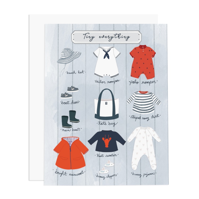 Tiny Everything Boy Greeting Card