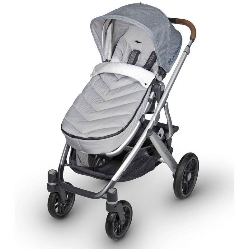 UPPAbaby Open Box CozyGanoosh Footmuff - Pascal (Grey/Chevron Quilt)