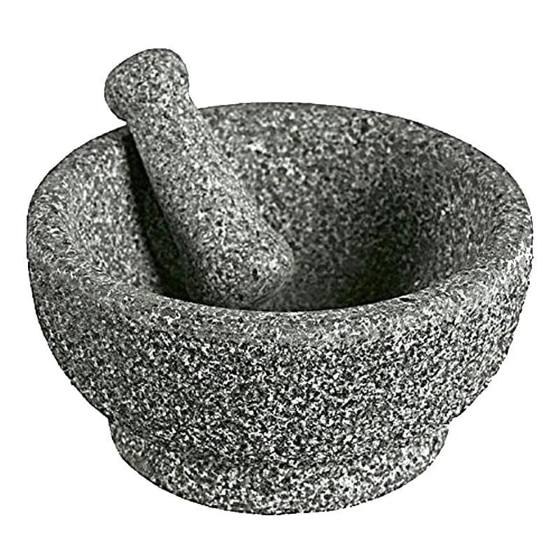 Casa Maria 8.5-Inch Polished Natural Stone Mortar And Pestle