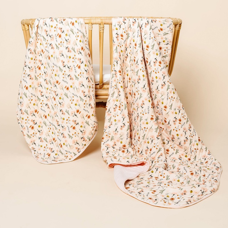 Cloud Muslin Quilt - Rachel/Blush