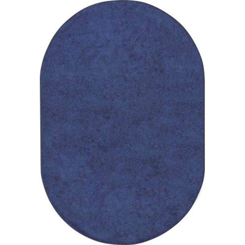 Endurance Solid Color Rug, 12' x 7'6" Oval, Midnight Sky