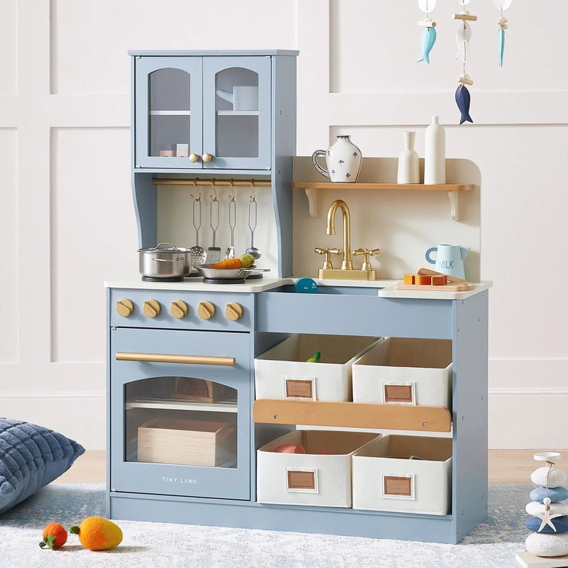 Tiny Land Serenity Play Kitchen - Lagoon Blue