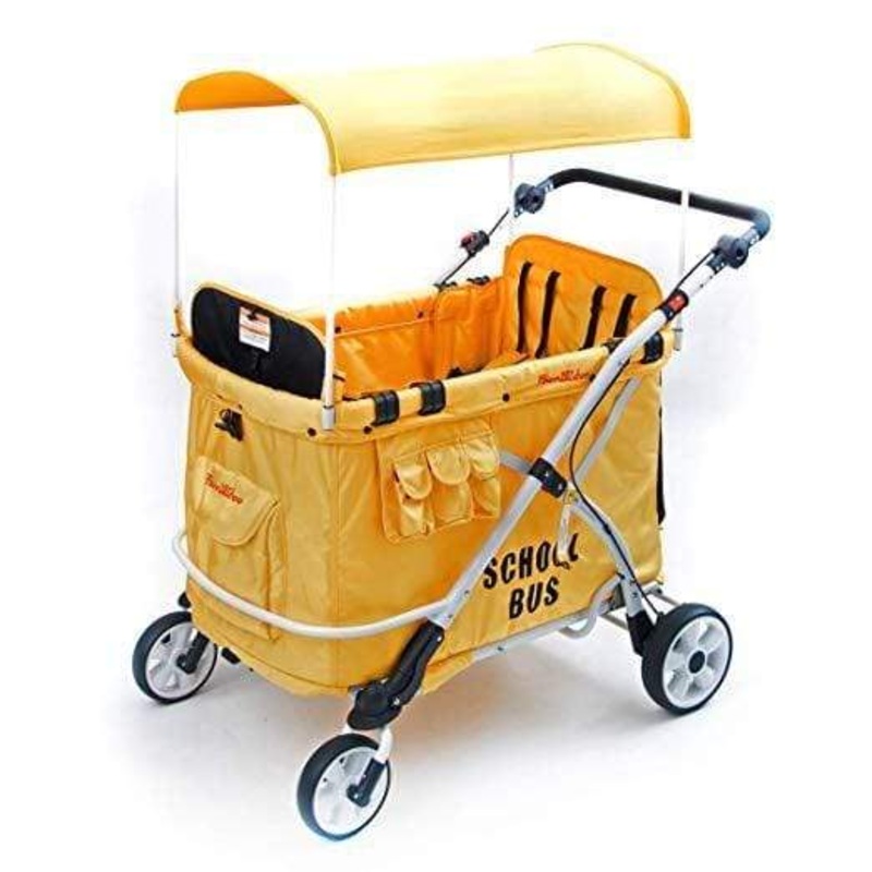 Wonderfold Wagon MJ06 Multifunction Quad Stroller Wagon (4 Seater School Bus)