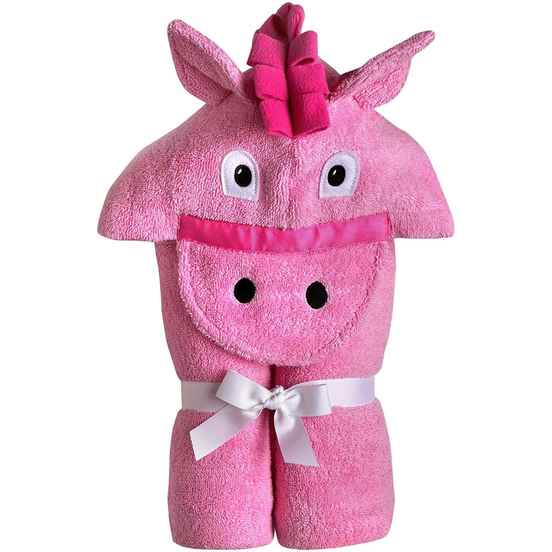 Yikes Twins Hooded Towel - Pink Pony