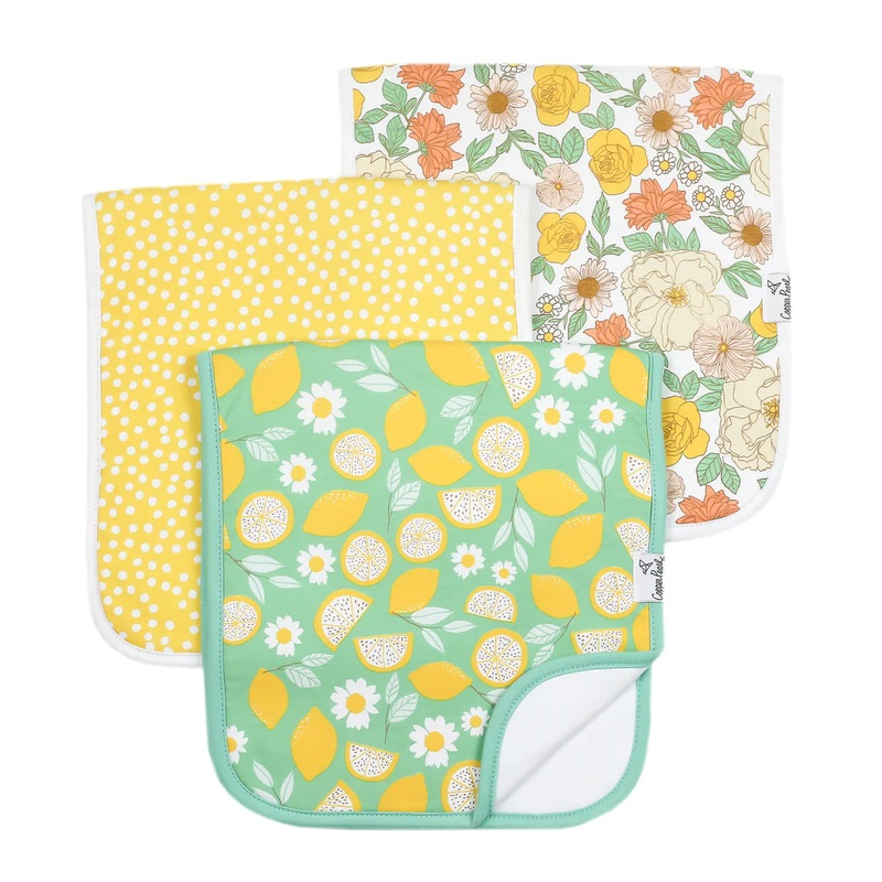 Burp Cloth Set (3 Pack) - Lemon