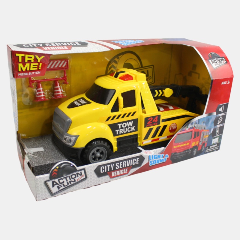 DHTFC10348City Service Light And Sound  Friction Tow