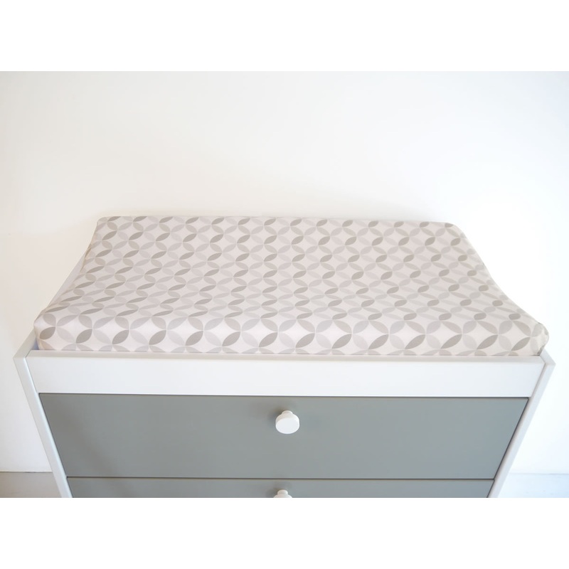 Spot On Square Tops Changing Pad Cover - Grey