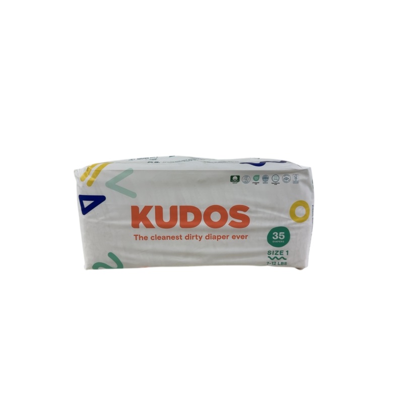 Kudos Diapers, 1, 35, White