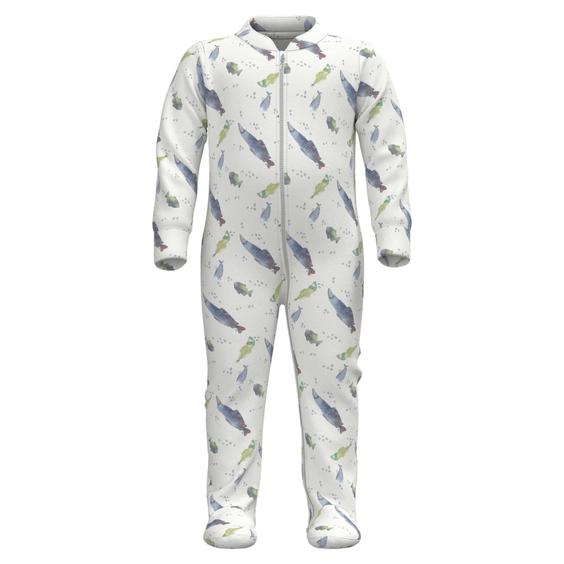 Milktology Amazonian Fish Two Way Zipper Footie