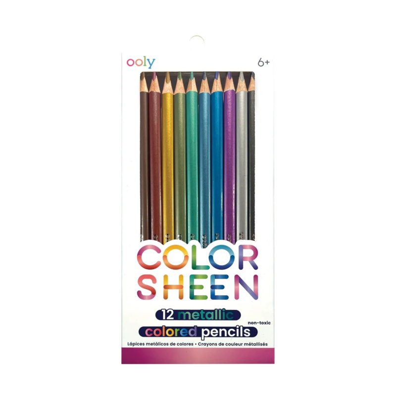 Ooly Color Sheen Metallic Colored Pencils - Set of 12