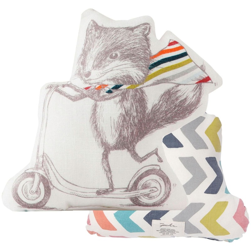 Petit Pehr Novelty Pillow - Gotta Roll Fox