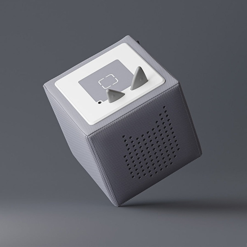 Tonies Toniebox Playtime Puppy Starter Set + Headphone Bundle - Purple with Audio Character (3y+)