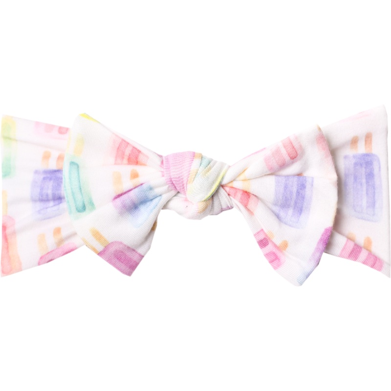 Copper Pearl Knit Headband Bow | Summer