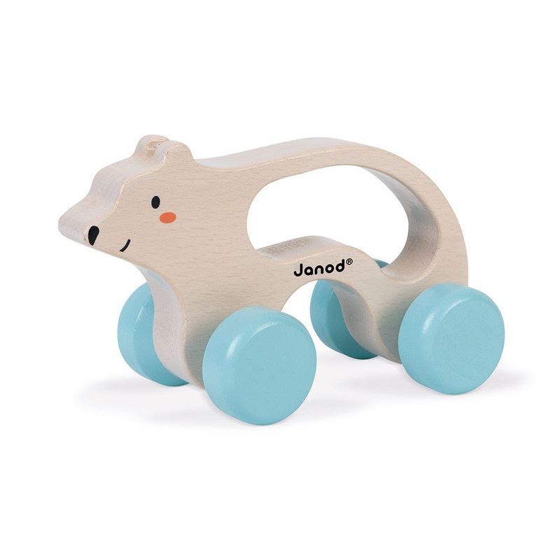 Janod Push Along Polar Bear