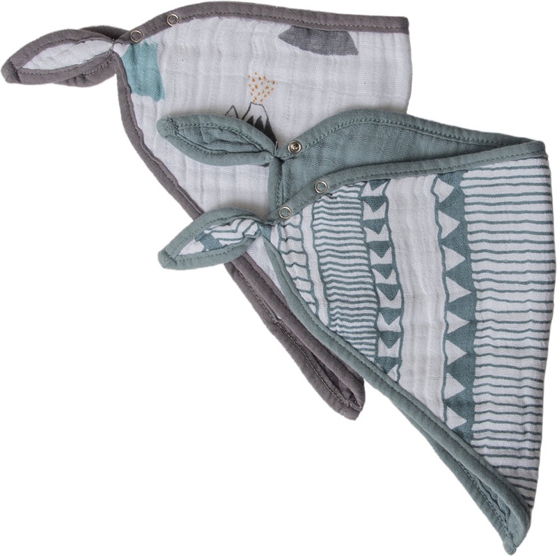 Little Unicorn Cotton Bandana Bib 2-Pack - Santa Fe