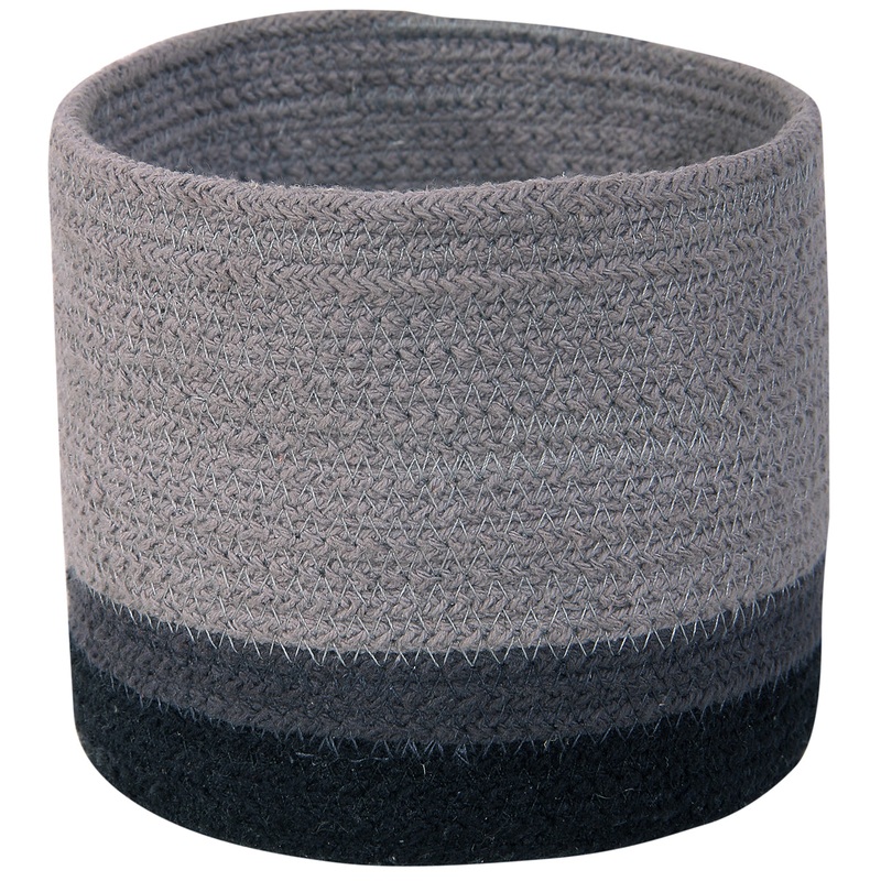 Lorena Canals Basket Mini Tricolor - Grey (6" x 6")
