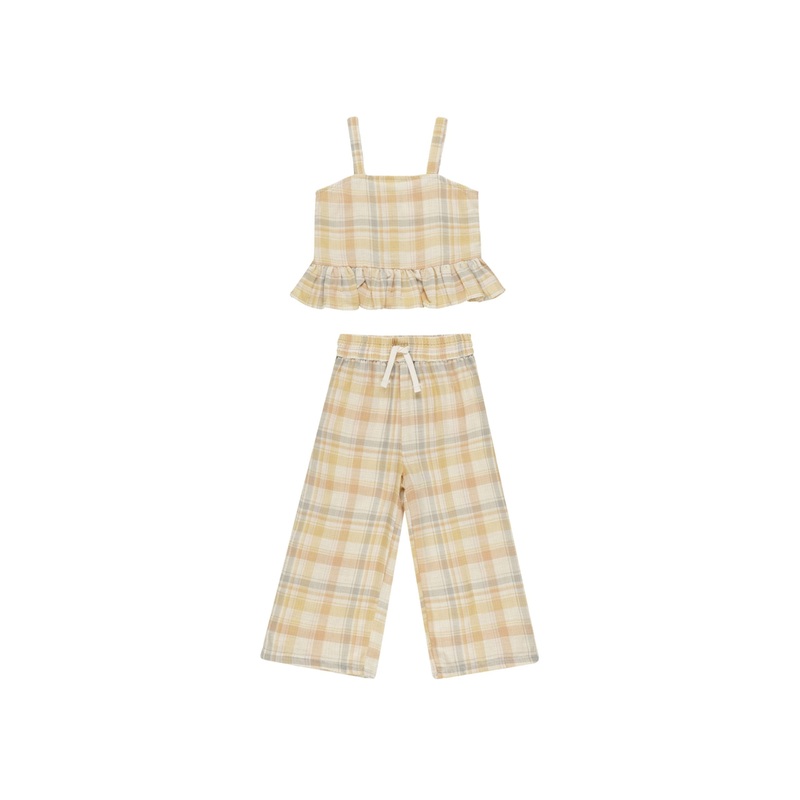 Rylee + Cru Kayli Set - Pastel Plaid