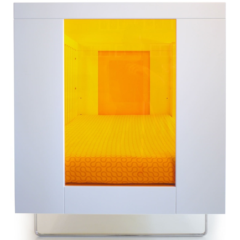 Spot On Square Alto Crib - Tangerine Acrylic