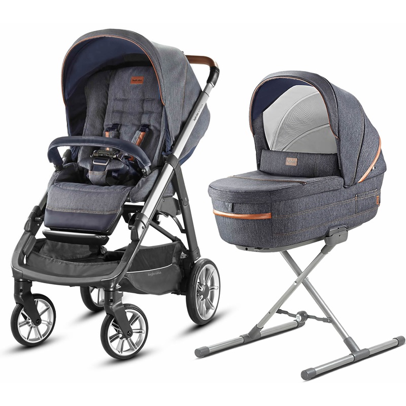 Inglesina Aptica Stroller + Bassinet & Stand - Indigo Denim