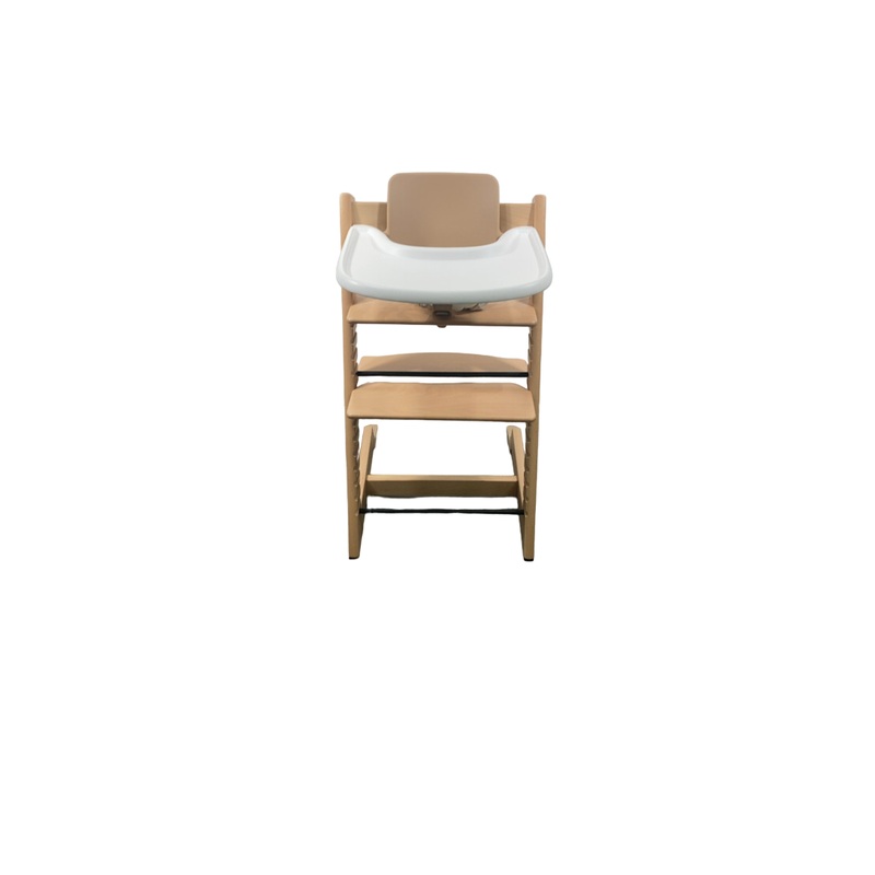 Stokke Tripp Trapp High Chair with Baby Set and Tray, Natural, White