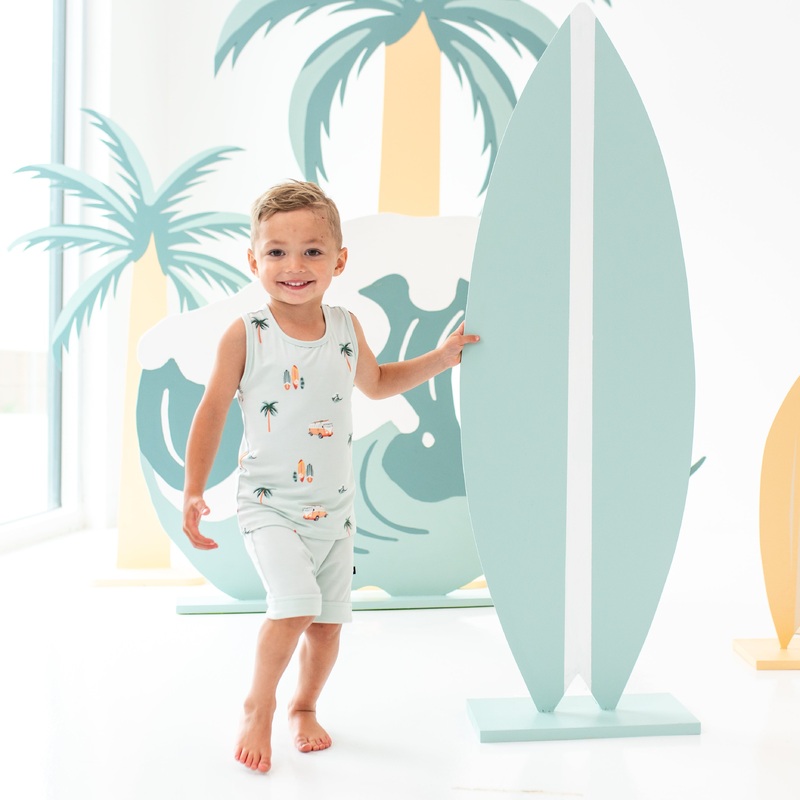 Toddler Tank Top in Dew Surf