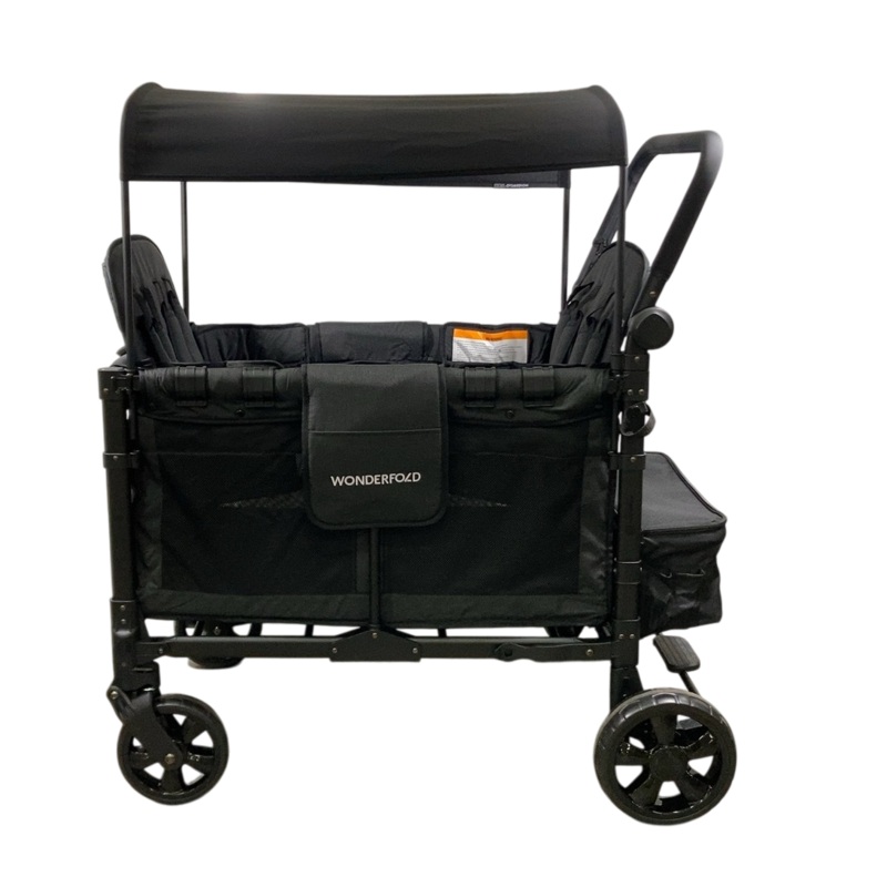 Wonderfold W4 Elite Stroller Wagon, 2024, Volcanic Black