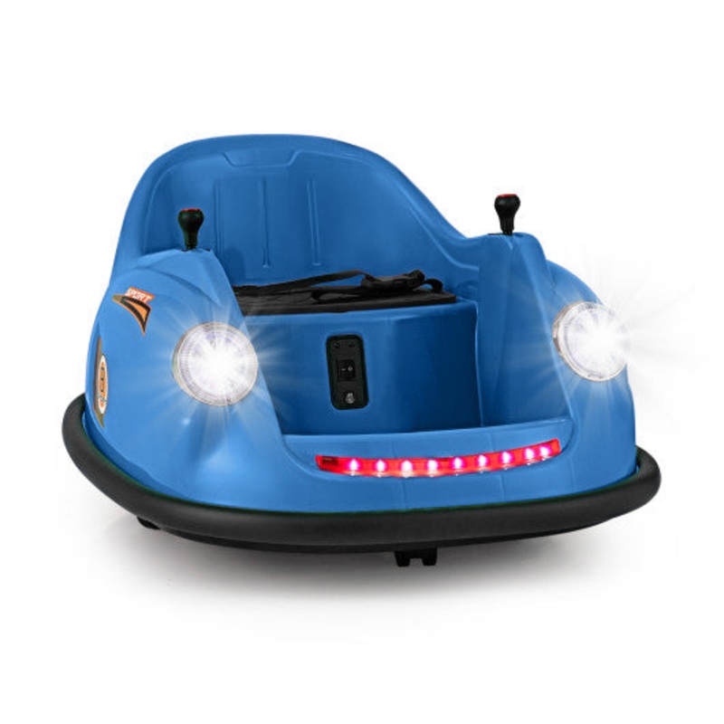 12V Electric Kids Ride on Bumper Car Battery Powered Bumping Car With Remote Control-Navy