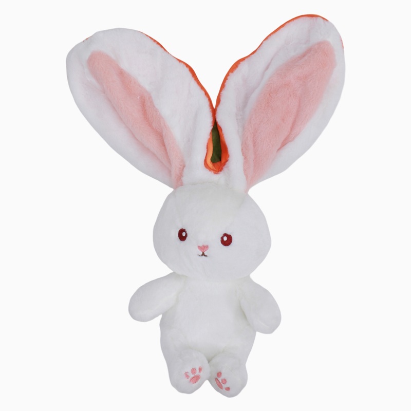 Bunny in a Carrot with Zipper Plush Toy