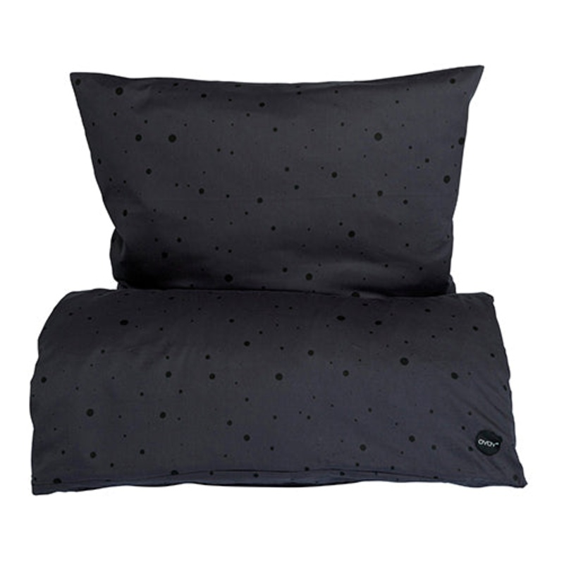 Danish Dot Bedding - Ashphalt