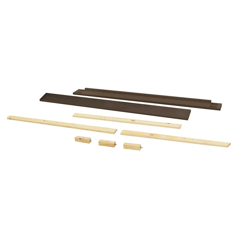 Full Size Bed Conversion Kit in Truffle