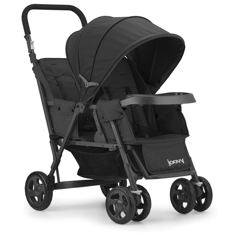 Joovy Caboose Too Sit And Stand Tandem Double Stroller - Graphite / Black