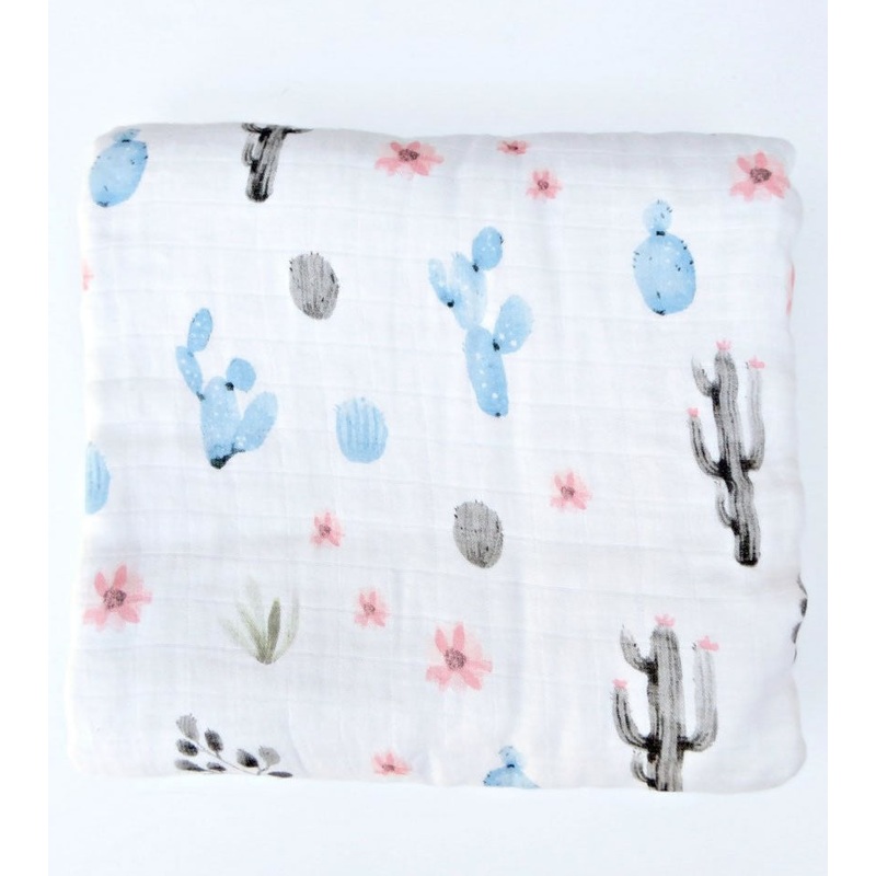 Loulou Lollipop Luxe Muslin Quilt - Cactus Floral
