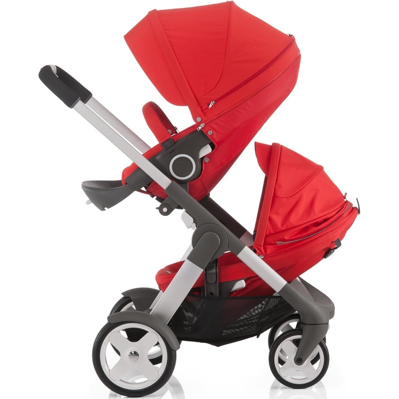 Stokke Crusi Double Stroller - Red