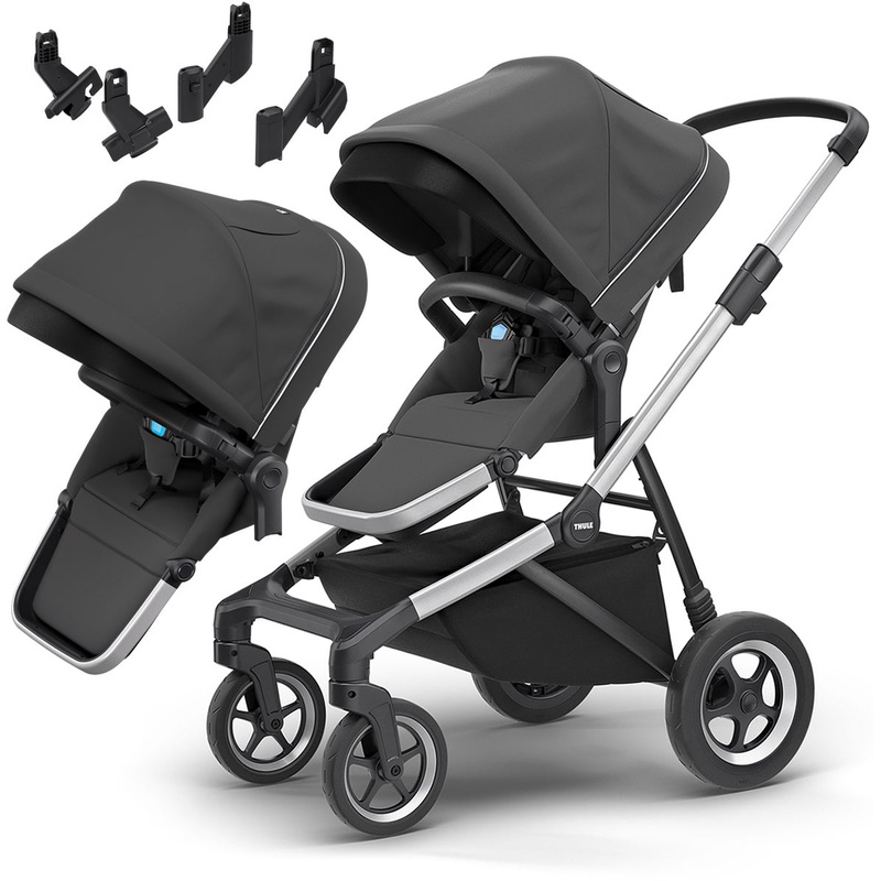 Thule Sleek Double Stroller - Shadow Grey